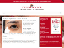 Tablet Screenshot of dryeyedoctor.com